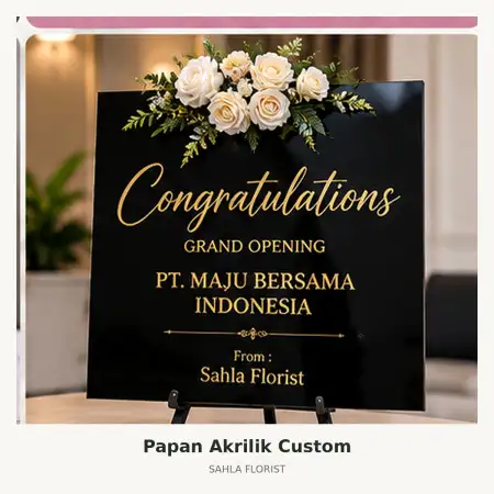 Papan Bunga Akrilik Sumba Barat Daya